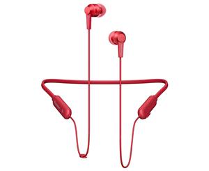 Pioneer Wireless Bluetooth In Ear Neckband Earphones Headphones/Headset Mic Red