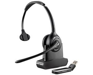 Plantronics Savi W410 Monaural Head-Band Black