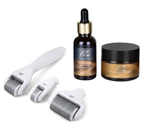 Re Derma Roller All In One Set + Retinol Regeneration Boost Face Serum (30mL) + Cream (50mL)