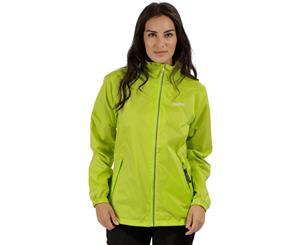 Regatta Womens/Ladies Corinne IV Waterproof Packable Jacket Coat - Lime Zest