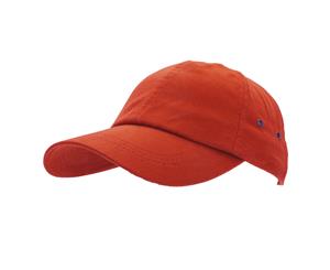 Result Unisex 100% Plush Finish Baseball Cap (Red) - BC993