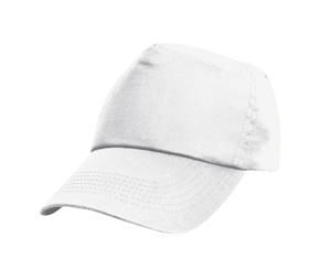 Result Unisex Childrens/Kids Plain Basebll Cap (White) - BC957