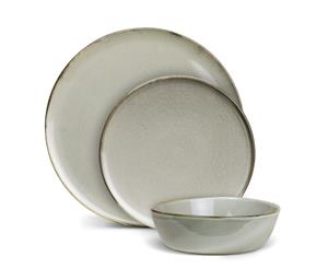 Robert Gordon Canvas Stoneware Dinner Set 3 Piece Saltbush Single Setting