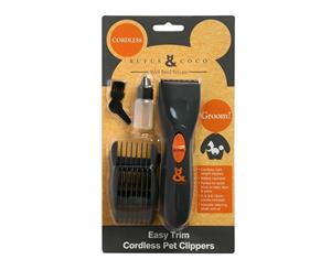 Rufus And Coco Easy Trim Cordless Pet Clippers