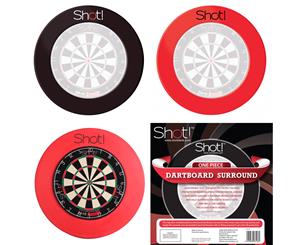 SHOT Darts Dart Board Surround Protection Ring Injection Molded non Reflective - BLACK