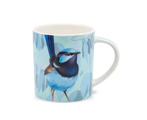 Salt & Pepper Australiana Bone China Mug 350ml Blue Wren