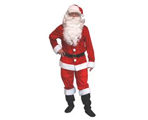 Santa Suit Velvet Adult Costume