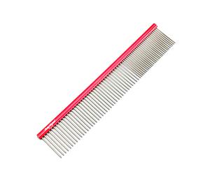 Shernbao Professional Pet Comb 18.7cm [Red]