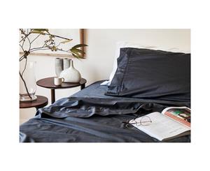 Sienna Living Bamboo Cotton 400 Thread Count King Sheet Set Charcoal