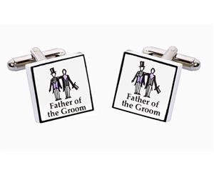 Sonia Spencer model wedding bone china cufflinks Father of The Groom