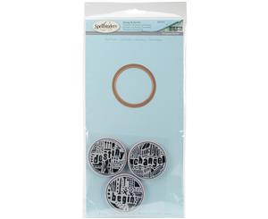 Spellbinders Stamp & Die Set-Word Circles 1