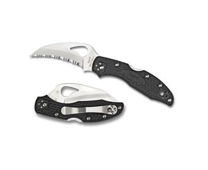 Spyderco Hawkbill Lightweight - Serrated Blade - Black