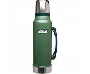 Stanley Classic 1L Double Wall Vacuum Insulated Flask - Green - Hot / Cold 24 hrs - Green