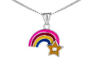 Star Rainbow Necklace in Sterling Silver