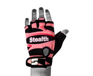 Stealth Sports weight lifting gym gloves - Pink