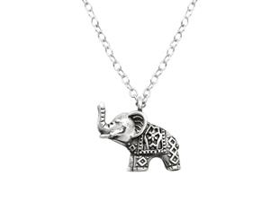 Sterling Silver Elephant Necklace