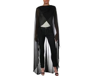 Tadashi Shoji Womens Sheer Long Cape