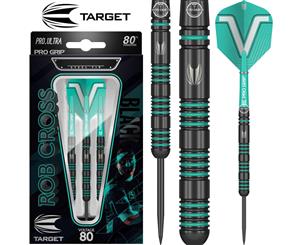 Target - Rob Cross Black 80 Series Darts - Steel Tip - 80% Tungsten - 22g 24g