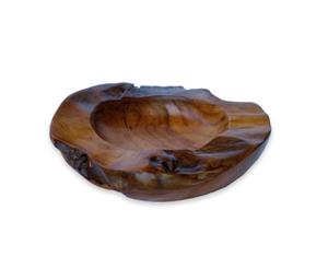 Teak Root Bowl 50cm -Natural Glossy