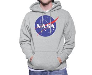 The NASA Classic Insignia Men's Hooded Sweatshirt - Heather Grey