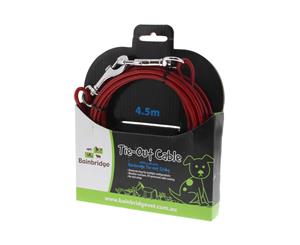 Tie Out Cable 4.5m Bainbridge Includes Two Snap Hooks Crack Resistant Easy Setup