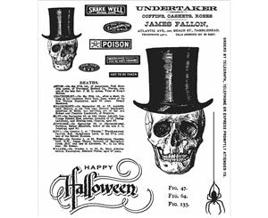 Tim Holtz Cling Stamps 7&quotX8.5"-Undertaker