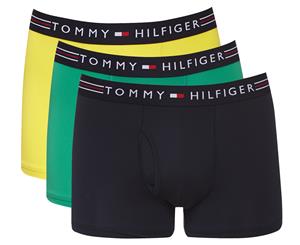 Tommy Hilfiger Men's Stretch Pro 3-Pack Trunks - Yellow/Green/Navy