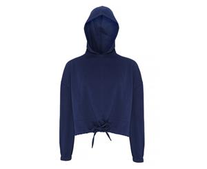 Tridri Womens/Ladies Cropped Oversize Hoodie (Navy) - RW6548