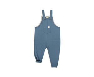 Turtledove Plain Petrol Easy Fit Dungaree