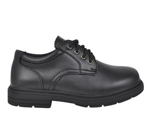 Tutor Everflex Kids Classic Leather Lace Up School Shoe - Black