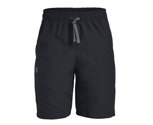 Under Armour Boys Core Woven Shorts Pants Bottoms Junior - Black