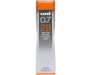 Uniball Nano Dia Mechanical Pencil Lead Pack 0.7mm 2B