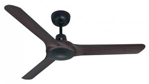 Ventair Spyda 125cm 3 Blade Ceiling Fan - Walnut