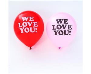 We Love You Balloons