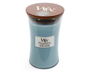 WoodWick Large Candle - Sea Salt & Cotton