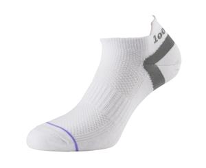 1000 Mile Tactel Trainer Liner Women's Sports Socks Double Layer - White - Medium