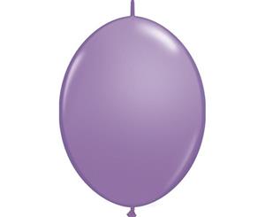 15cm Fashion Spring Lilac Quick Link Latex Balloons Pack of 50