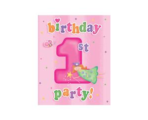 1st Birthday Party Supplies Fun At One Girl Invites 8 Pack