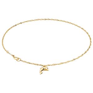 23cm (9.5") Anklet in 10ct Yellow Gold