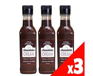 3 Pack Samuel Willards Pre-Mix Chocolate Cream Liqueur 375ml Home Brew