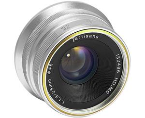 7artisans Photoelectric 25mm f/1.8 Lens for Sony E-Mount - Silver