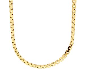 925 Sterling Silver Venetian Chain - COBRA BOX 3.5mm gold