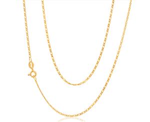 9ct Yellow Gold SOLID Figaro 11 50cm Chain