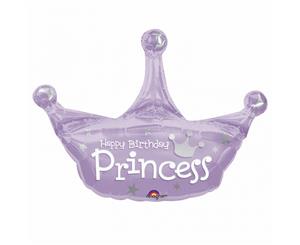 Amscan Supershape Birthday Princess Tiara Balloon (Purple) - SG7267