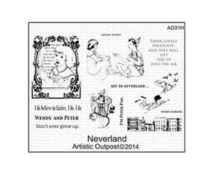 Artistic Outpost Cling Stamp 9In. X 7In. Neverland