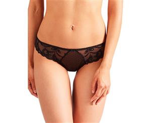 Aubade OF27 Au Bal De Flore Black Embroidered Italian Brief