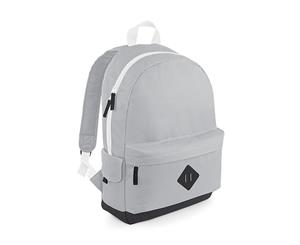 Bagbase Heritage Retro Backpack / Rucksack / Bag (18 Litres) (Light Grey) - BC2543