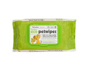 Bamboo Eco Petwipes for Dogs Cats Daily Use for Dirt & Odour Petkin 80 Wipes