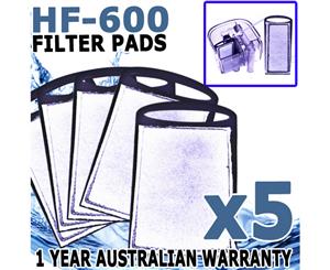 Biopro Aqua Waterfall Filter HF 600 600lph Replacement Carbon Cartridge 5 Pack