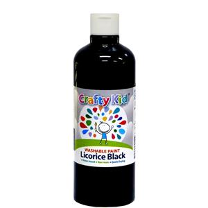 Boyle 500ml Licorice Black Crafty Kid Washable Paint